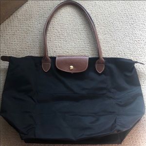 Black large Longchamp tote